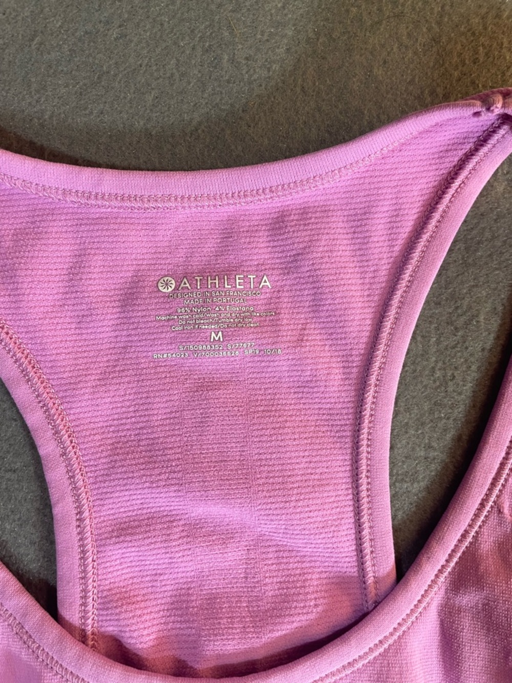 Athleta Pink Racerback Performance Tank - Picture 2 of 5